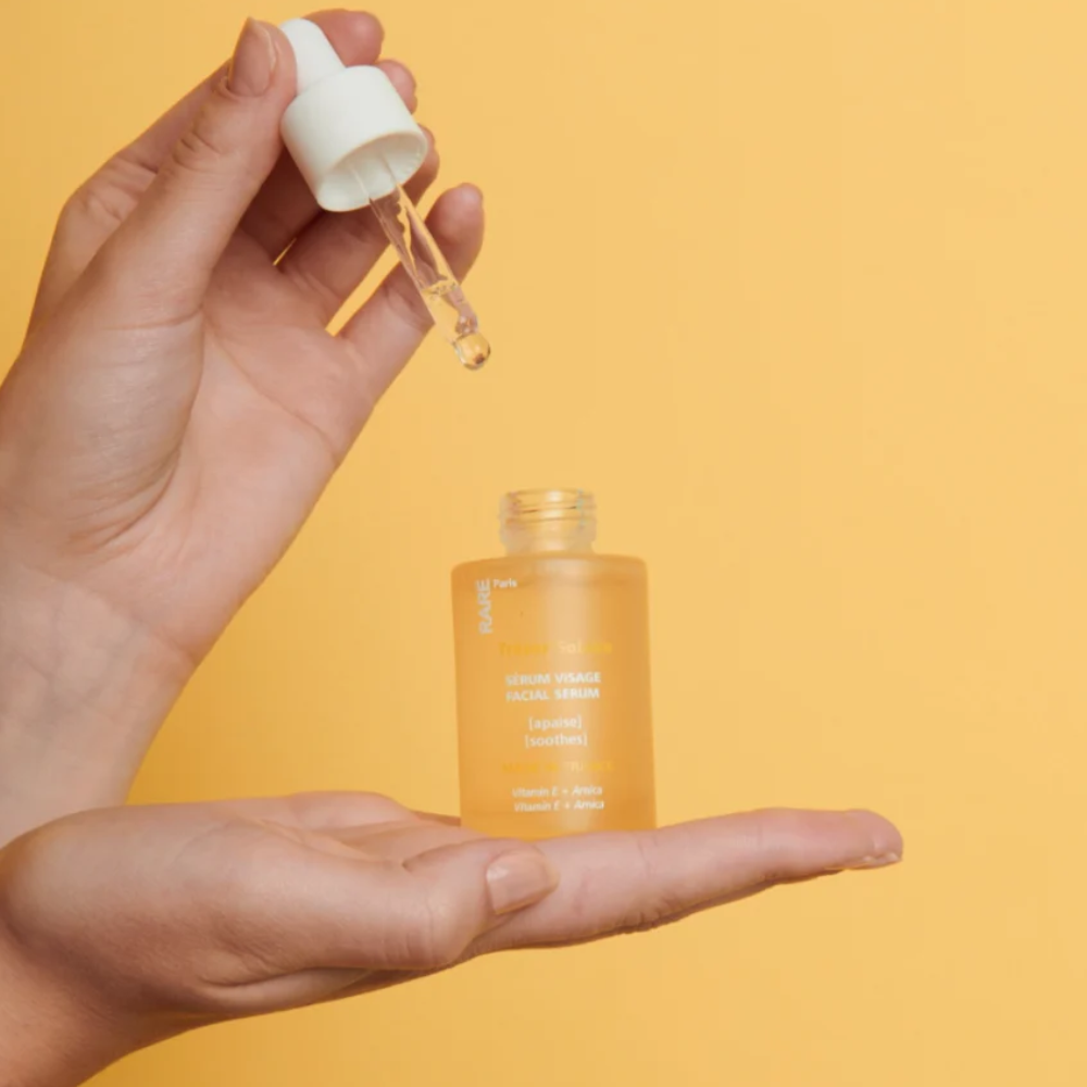RARE PARIS Tresor Solaire Soothing Face Serum 30ml - Заспокійлива сироватка з вітаміном Е та екстрактом арніки - фото №3 RARE PARIS Tresor Solaire Soothing Face Serum 30ml - Заспокійлива сироватка з вітаміном Е та екстрактом арніки - фото №3